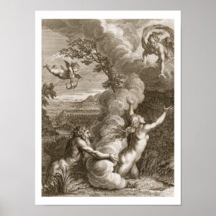 Póster Arethusa perseguido por Alpheus y convertido en un