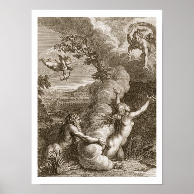 Póster Arethusa perseguido por Alpheus y convertido en un (Frente)