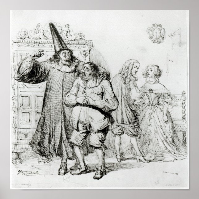 Póster Argan y Monsieur Purgon (Frente)