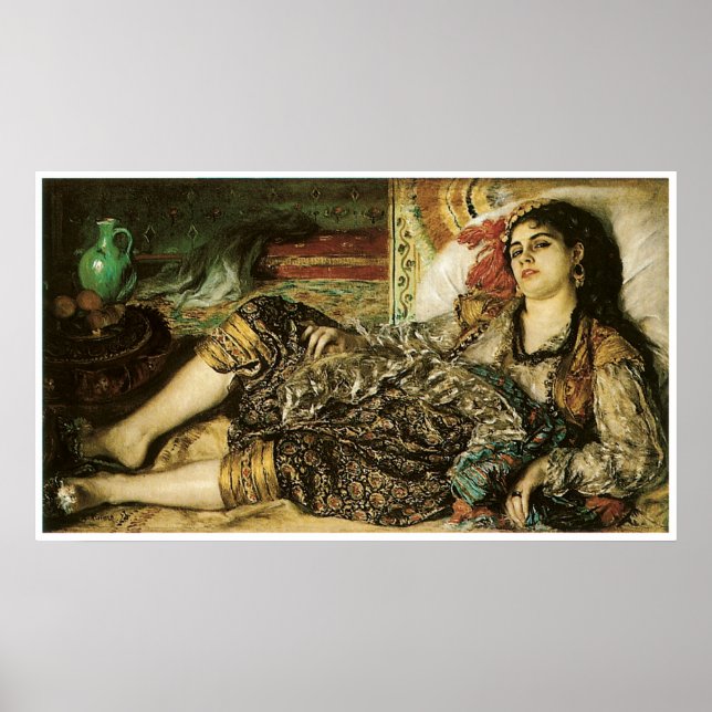Póster Argel 1870 Pierre-Aguste Renoir (Frente)