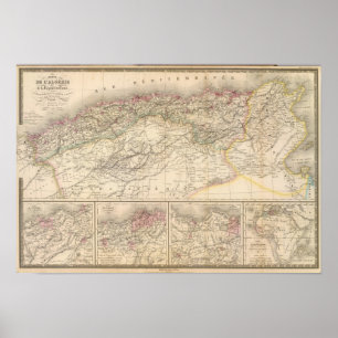 Póster Argelia, Túnez