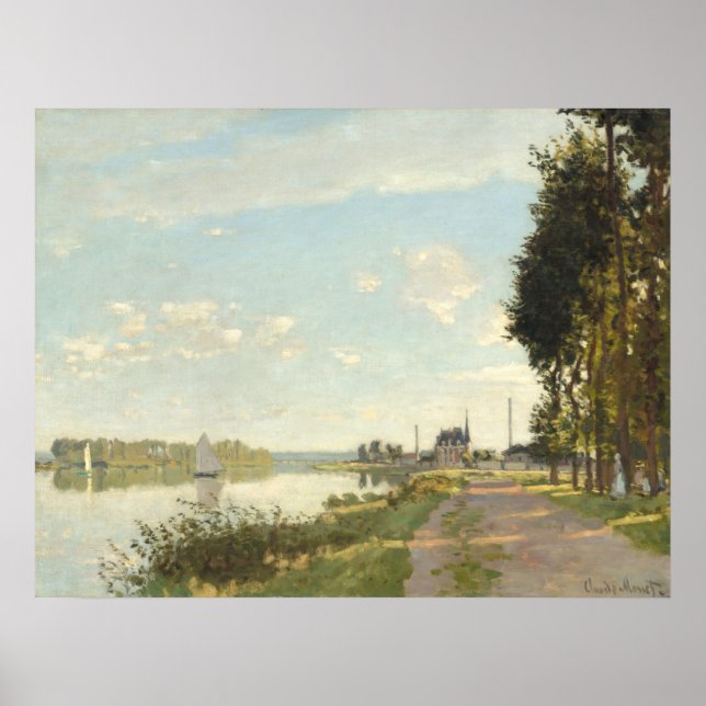 Póster Argenteuil - Bella Artes Claude Monet (Frente)