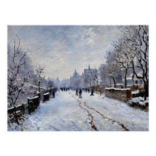 Póster Argenteuil cubierto de nieve