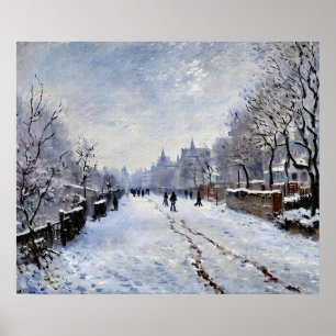 Póster Argenteuil cubierto de nieve