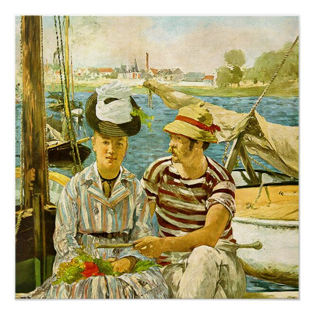 Póster Argenteuil Edouard Manet (Anverso)