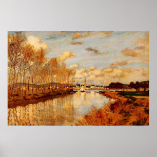 Póster Argenteuil, visto desde el brazo del Sena