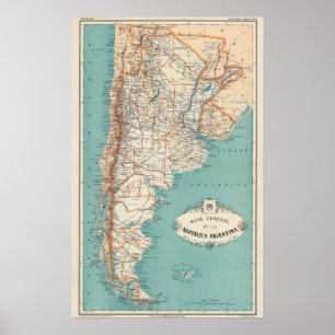 Póster Argentina Atlas