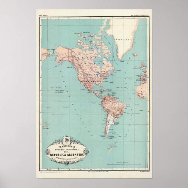 Póster Argentina Atlas 3 (Frente)