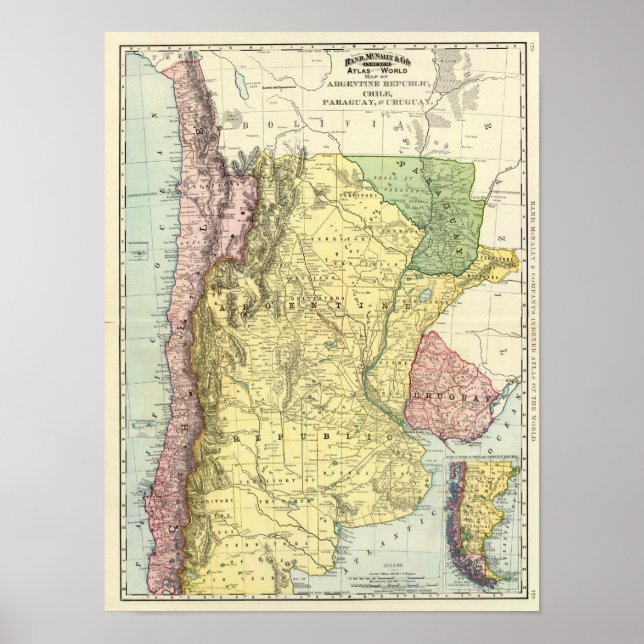 Póster Argentina, Chile, Paraguay, Uruguay (Frente)