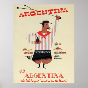 Póster Argentina Vintage Travel Poster