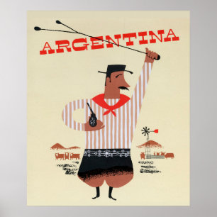 Póster Argentina Vintage Travel Poster