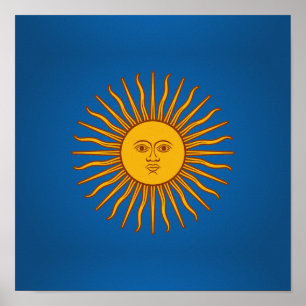 Póster Argentinian Sol de Mayo