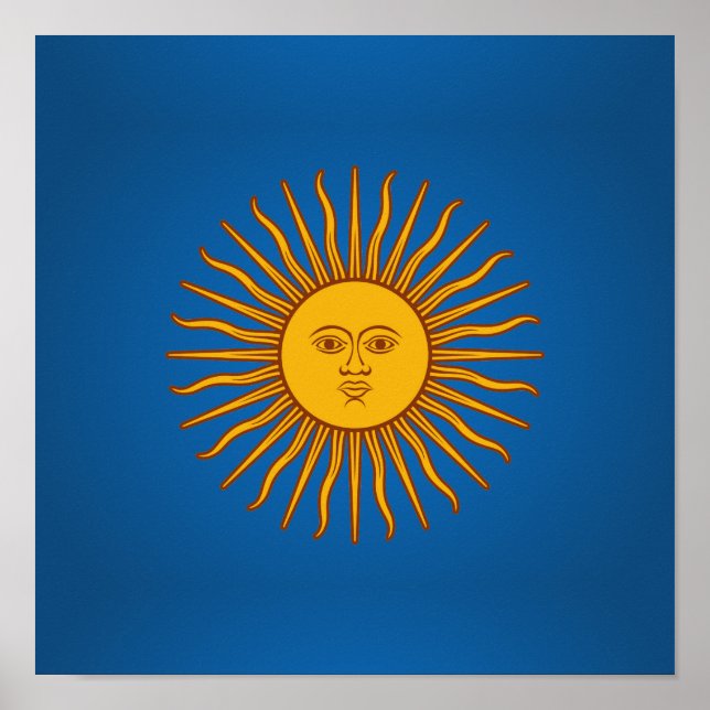 Póster Argentinian Sol de Mayo (Frente)