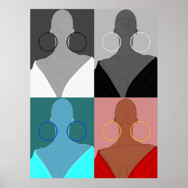 Póster Argolas de muitas faces