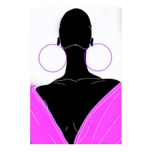 Argolas original - deep pink