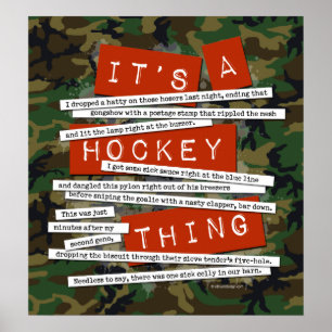 Póster Argot del hockey