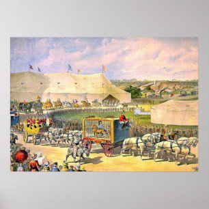 Póster Argumentos del circo del vintage