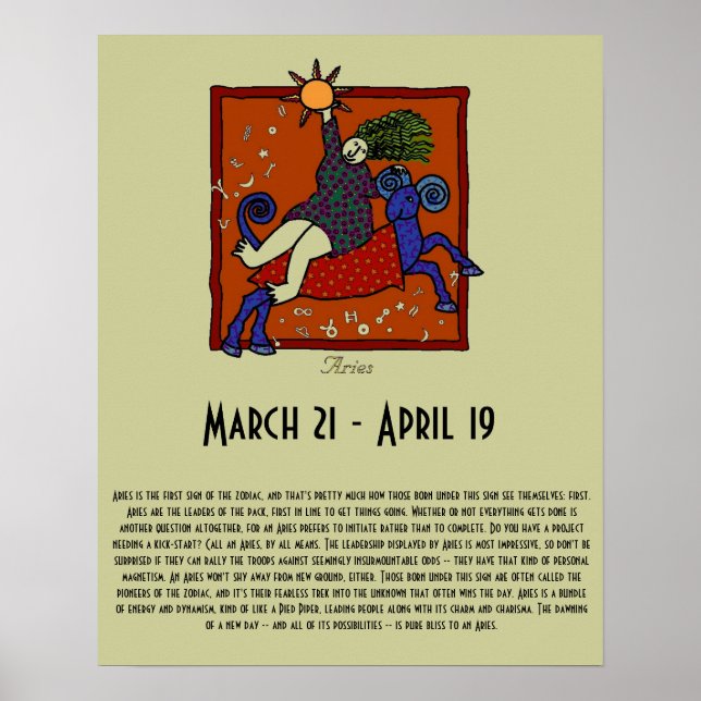 Póster Aries (Frente)