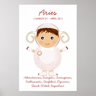 Póster Aries - Boy Horoscope Poster