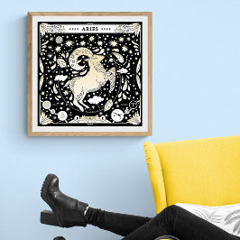 Póster Aries: El Pionero Cósmico