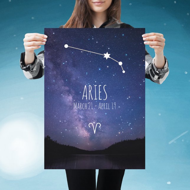 Póster Aries | Poster de constelación de Zodiaco personal (Subido por el creador)
