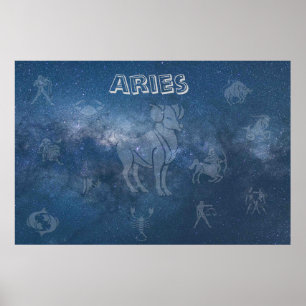 Póster Aries Transparentes