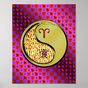 Póster Aries y Boar Metalizado