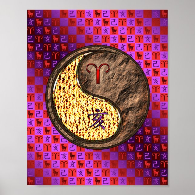 Póster Aries y Earth Boar (Frente)