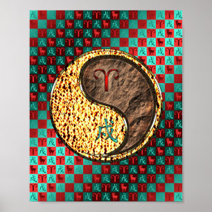 Póster Aries y Earth Dog