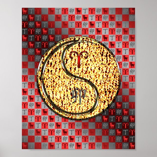 Póster Aries y Fire Rabbit (Frente)