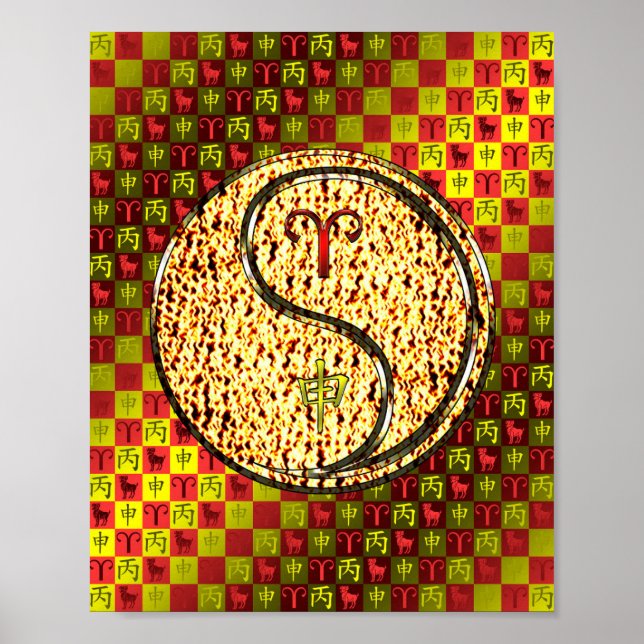 Póster Aries y Fire Rooster (Frente)