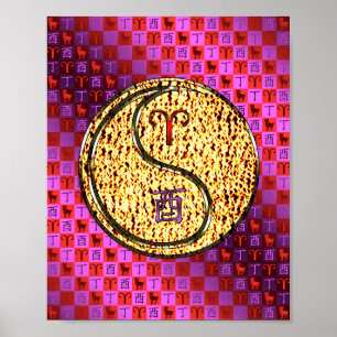 Póster Aries y Fire Rooster