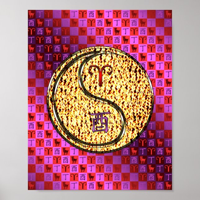 Póster Aries y Fire Rooster (Frente)