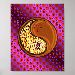 Póster Aries y Wood Boar