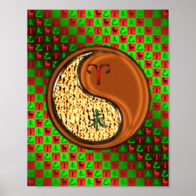 Póster Aries y Wood Goat (Frente)