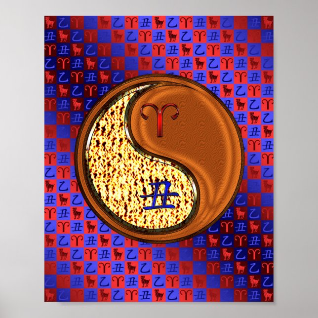 Póster Aries y Wood Ox (Frente)