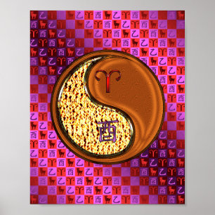 Póster Aries y Wood Rooster