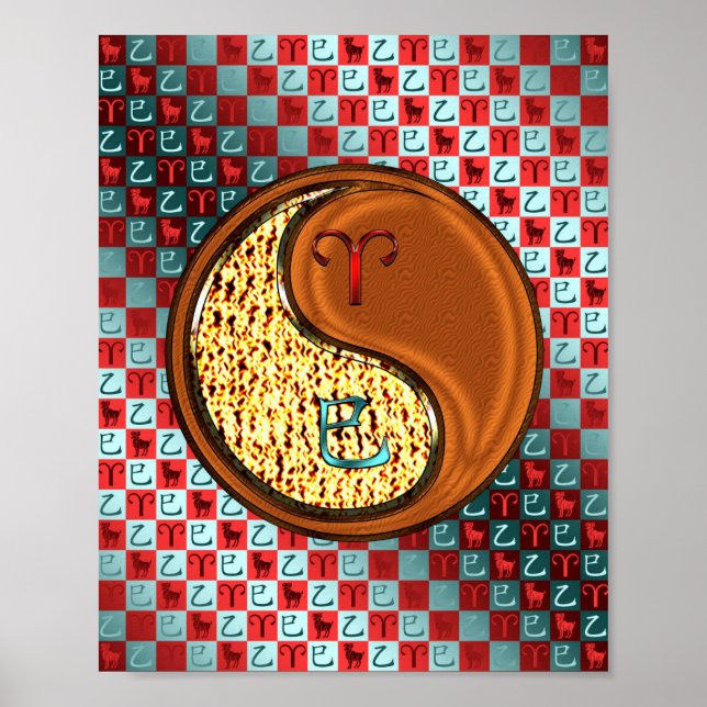 Póster Aries y Wood Snake (Frente)
