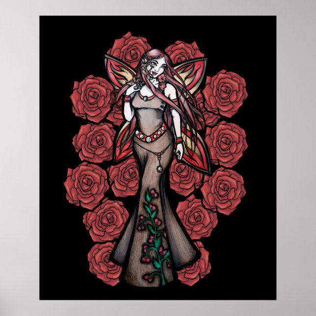 Póster Aries Zodiac Fairy Goddess Astrología Fairies (Frente)
