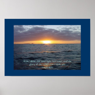Póster Arise Shine - Isaiah 60:1