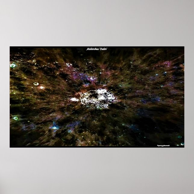 Póster Aristarchus"Crater" de cerca y personal (Frente)