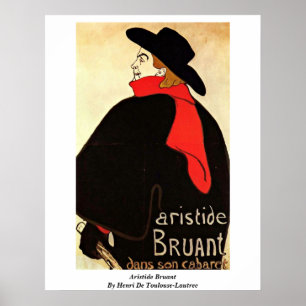 Póster Aristide Bruant de Enrique De Toulouse-Lautrec