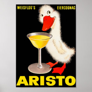 Póster Aristo Egg Cognac - Vintage Advertising