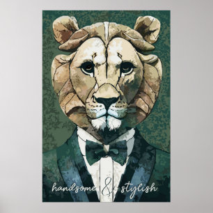 Póster Aristocrat Lion