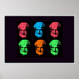 Póster Aristóteles Collage