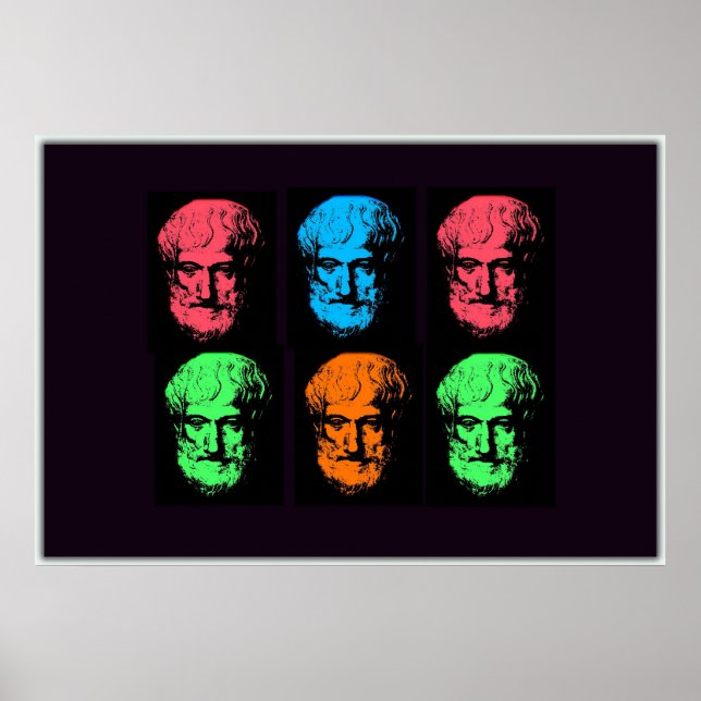 Póster Aristóteles Collage (Frente)