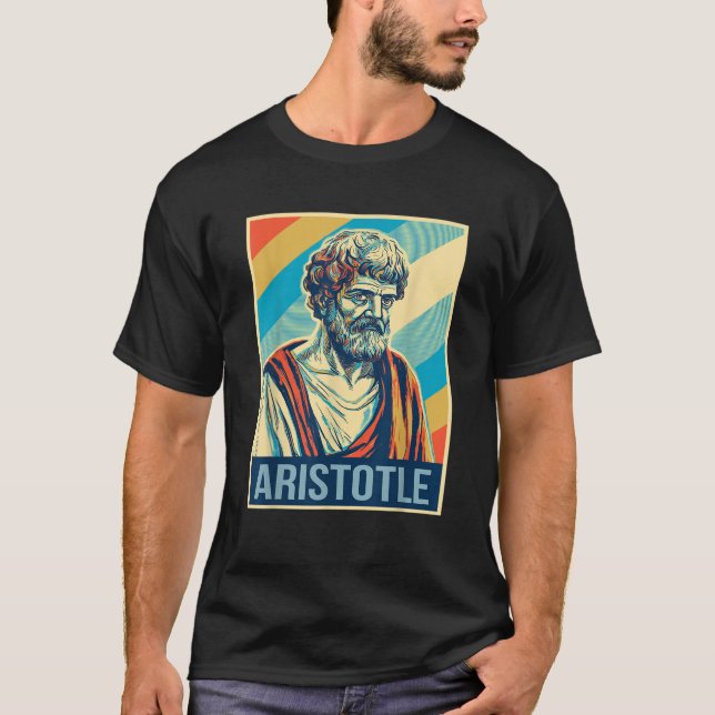 Poster Aristóteles Filósofo griego camiseta (Anverso)