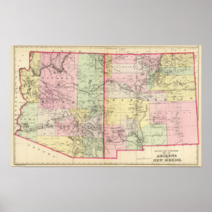 Póster Arizona, Nuevo México