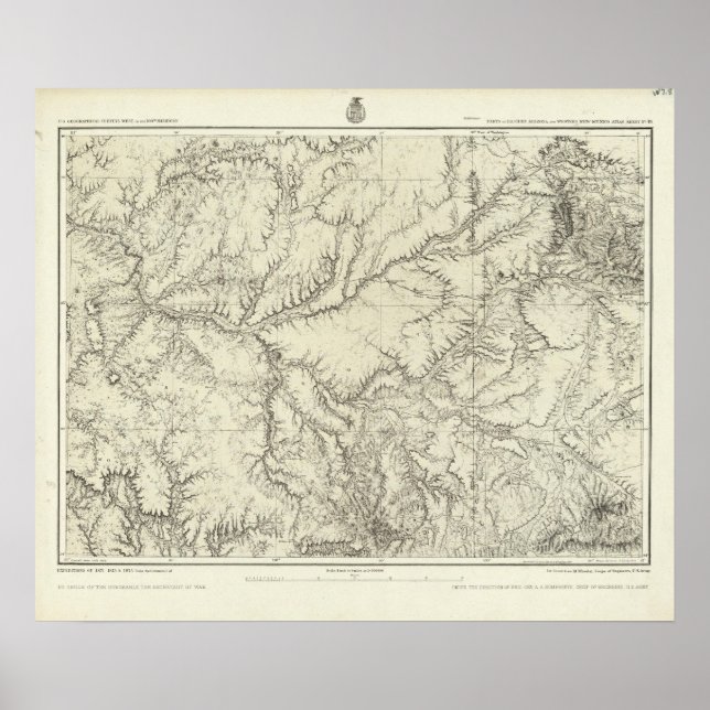 Póster Arizona oriental y Nuevo México occidental (Frente)