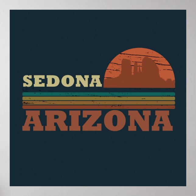 Póster Arizona Sedona vintage retro (Frente)
